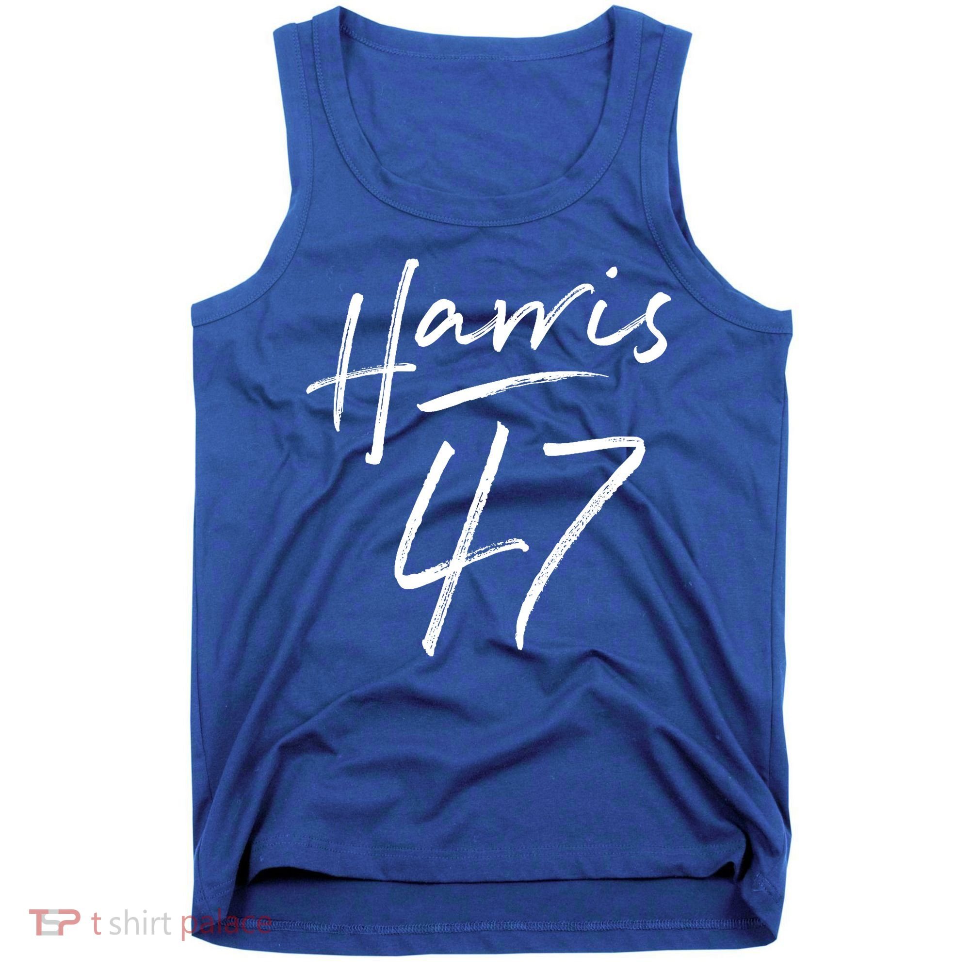 Kamala Harris 47 Feminine Script Tank Top