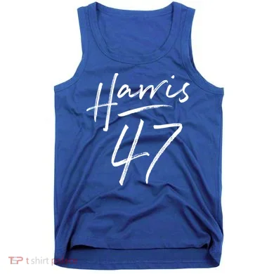 Kamala Harris 47 Feminine Script Tank Top