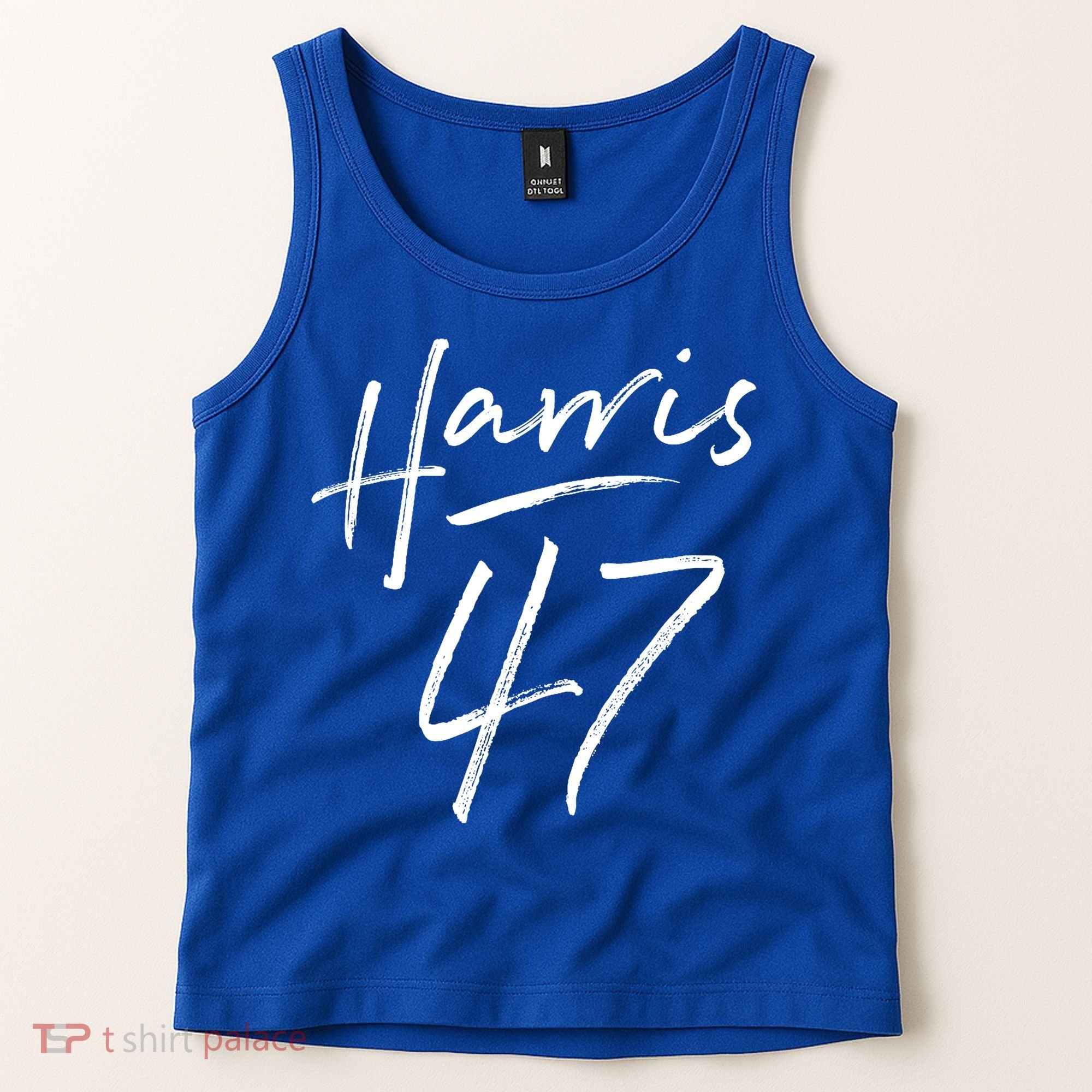 Kamala Harris 47 Feminine Script Tank Top