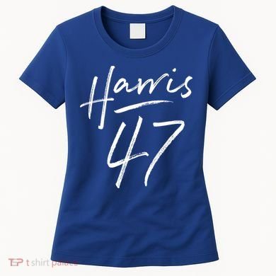 Kamala Harris 47 Feminine Script Women's T-Shirt