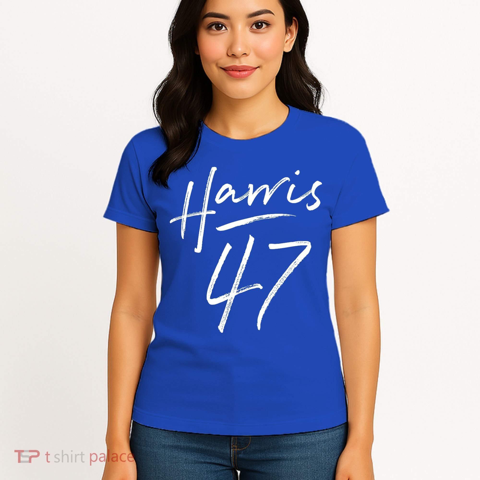 Kamala Harris 47 Feminine Script Women's T-Shirt