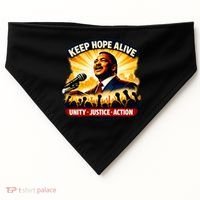 Keep Hope Alive Jesse Jackson USA-Made Doggie Bandana thumb 0