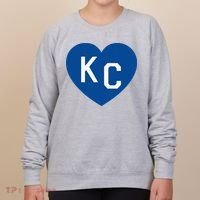 Kc Heart Blue Kansas City Women's Sweatshirt thumb 0
