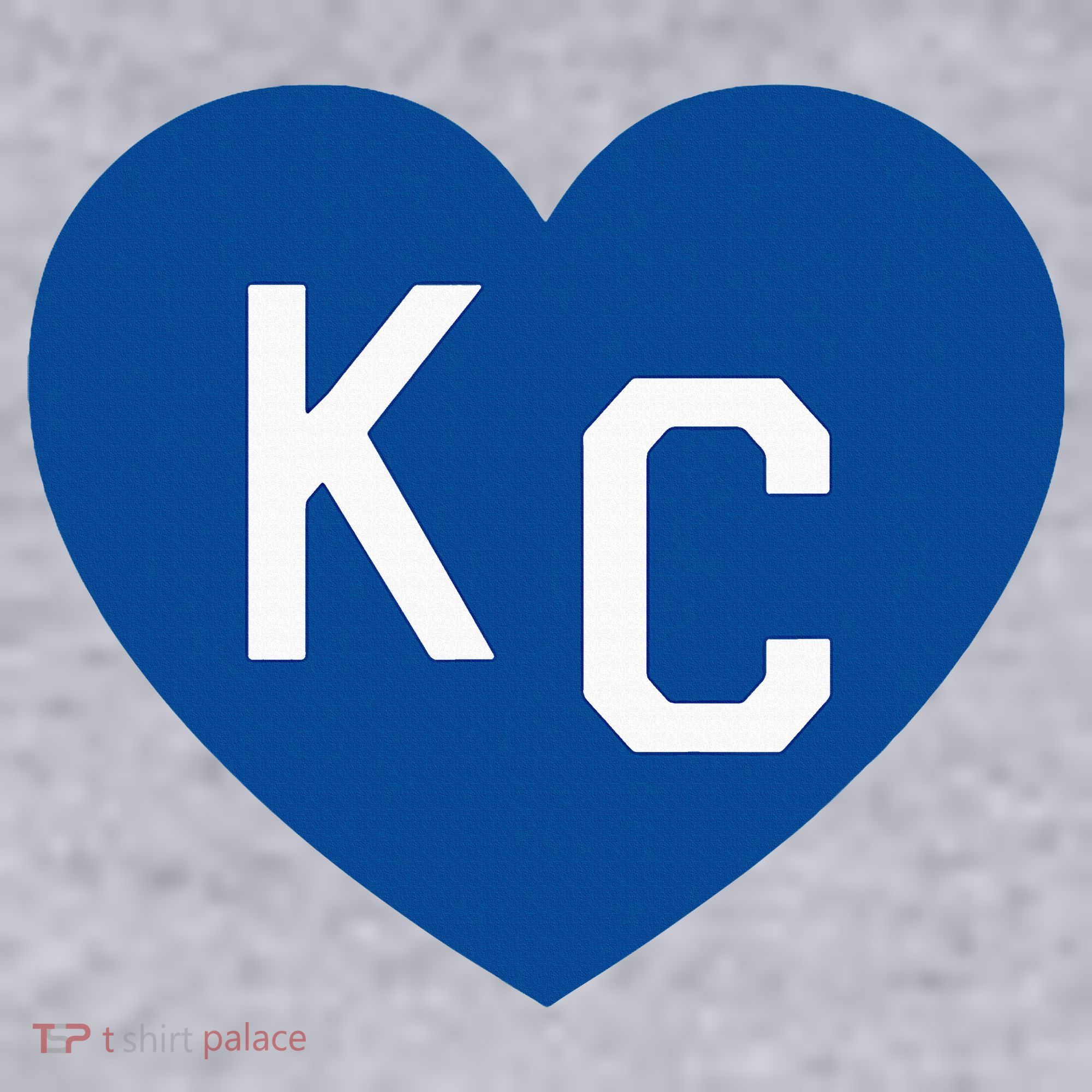 Kc Heart Blue Kansas City Women's Sweatshirt