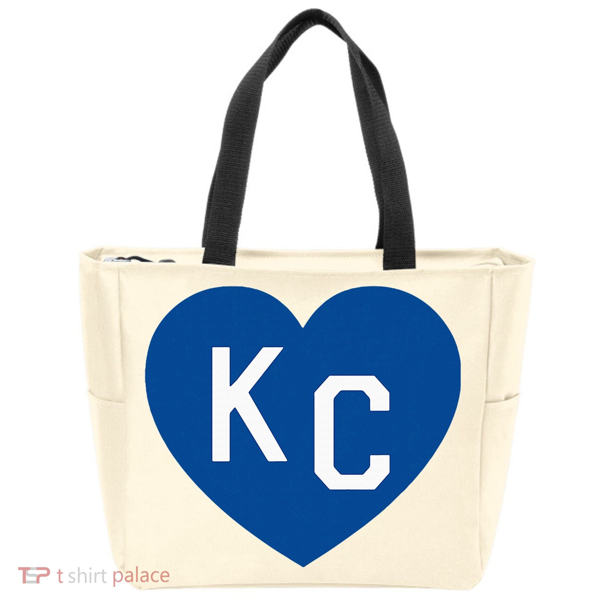 Kc Heart Blue Kansas City Tote Bag