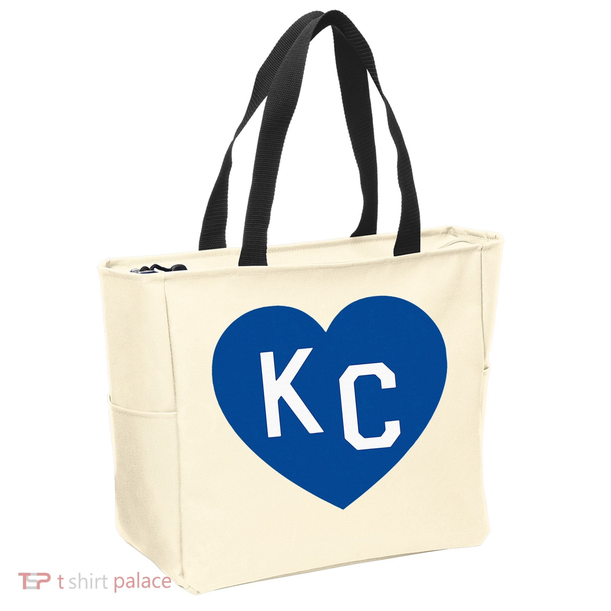 Kc Heart Blue Kansas City Tote Bag