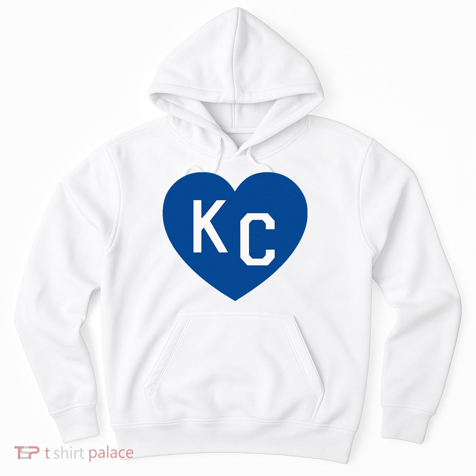 Kc Heart Blue Kansas City Hoodie