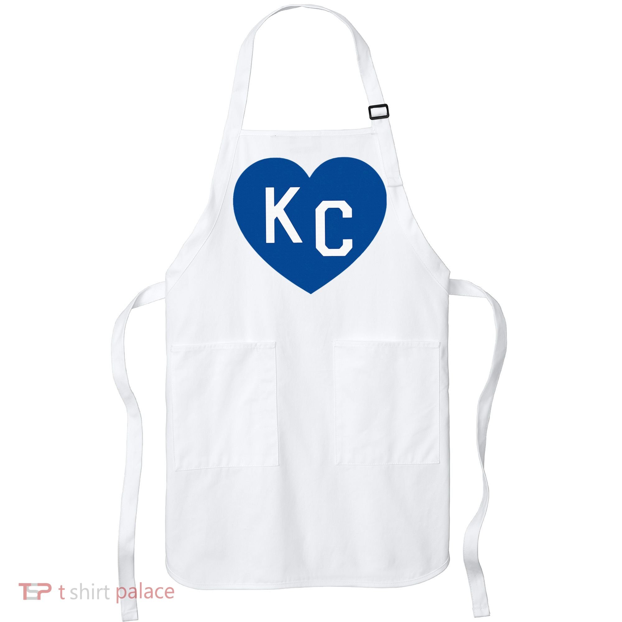 Kc Heart Blue Kansas City Apron