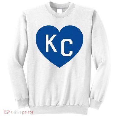 Kc Heart Blue Kansas City Sweatshirt