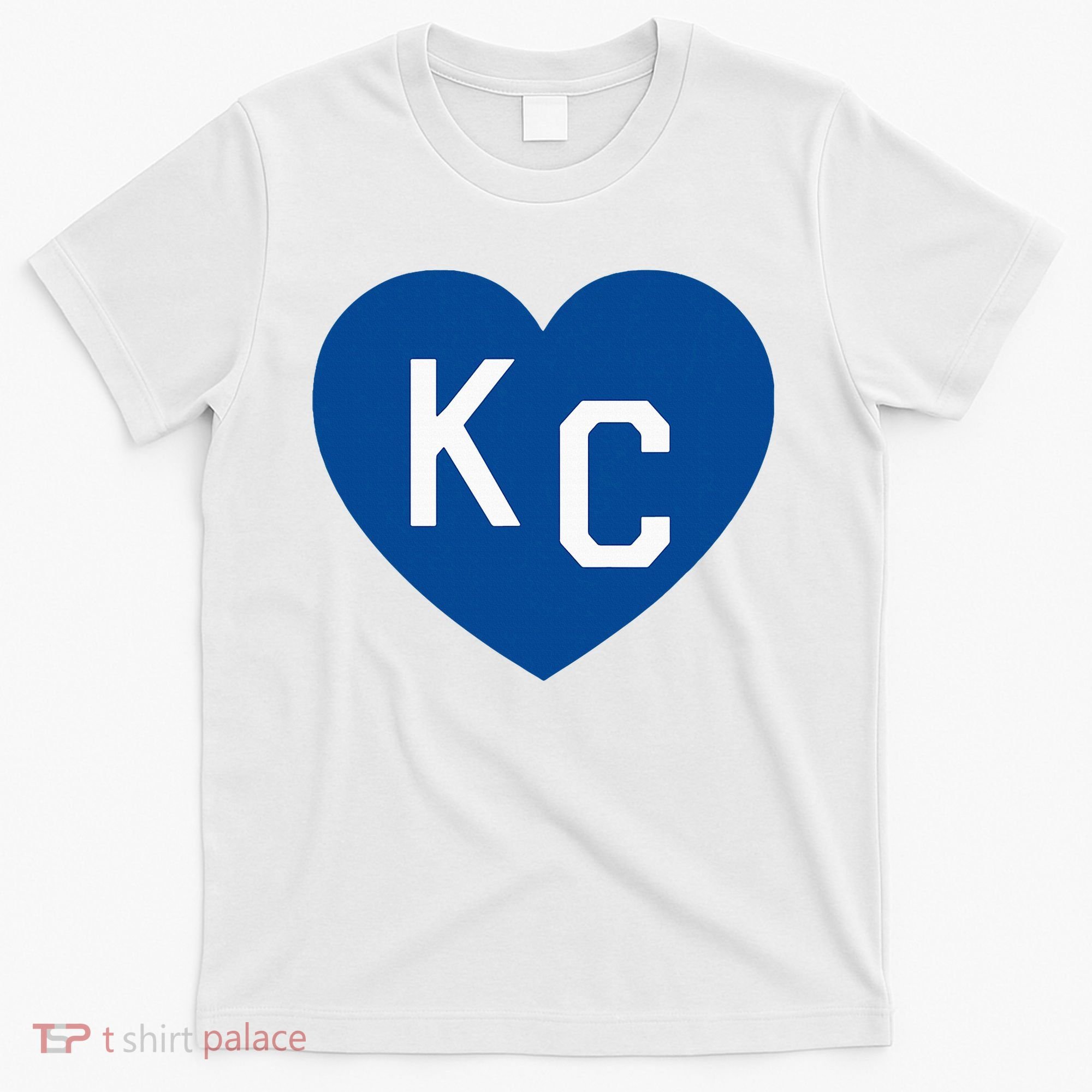 Kc Heart Blue Kansas City T-Shirt
