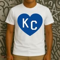 Kc Heart Blue Kansas City T-Shirt thumb 3