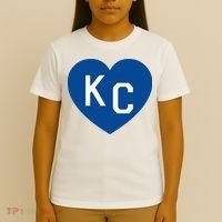 Kc Heart Blue Kansas City T-Shirt thumb 4
