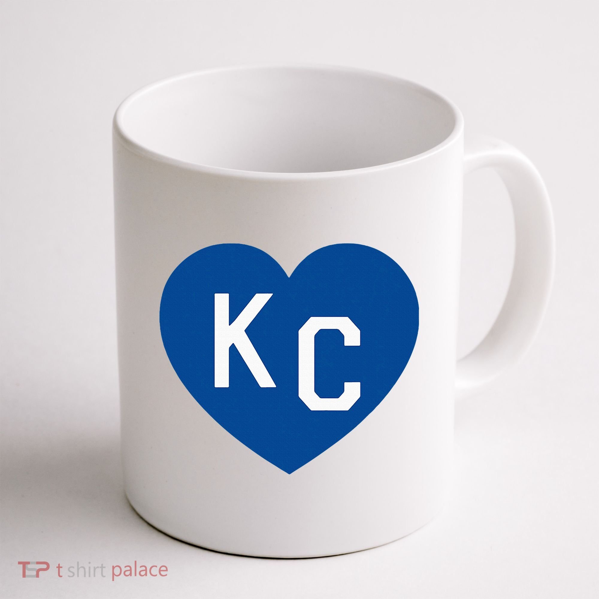Kc Heart Blue Kansas City Coffee Mug