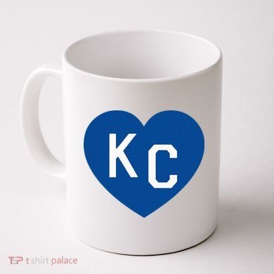 Kc Heart Blue Kansas City Coffee Mug