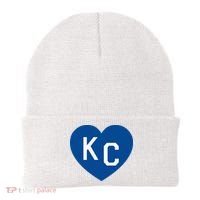 Kc Heart Blue Kansas City Beanie thumb 0