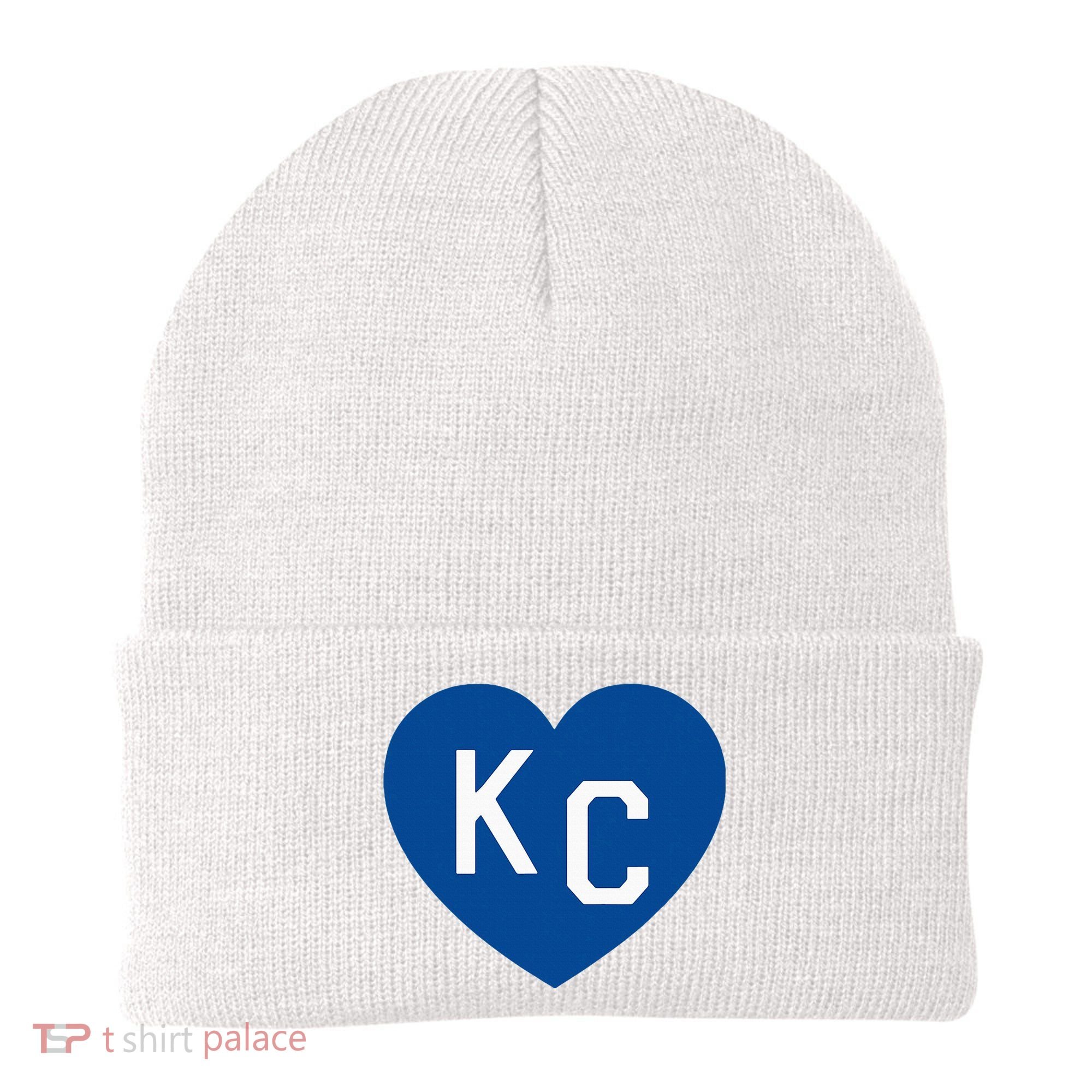 Kc Heart Blue Kansas City Beanie