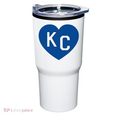 Kc Heart Blue Kansas City Tumbler