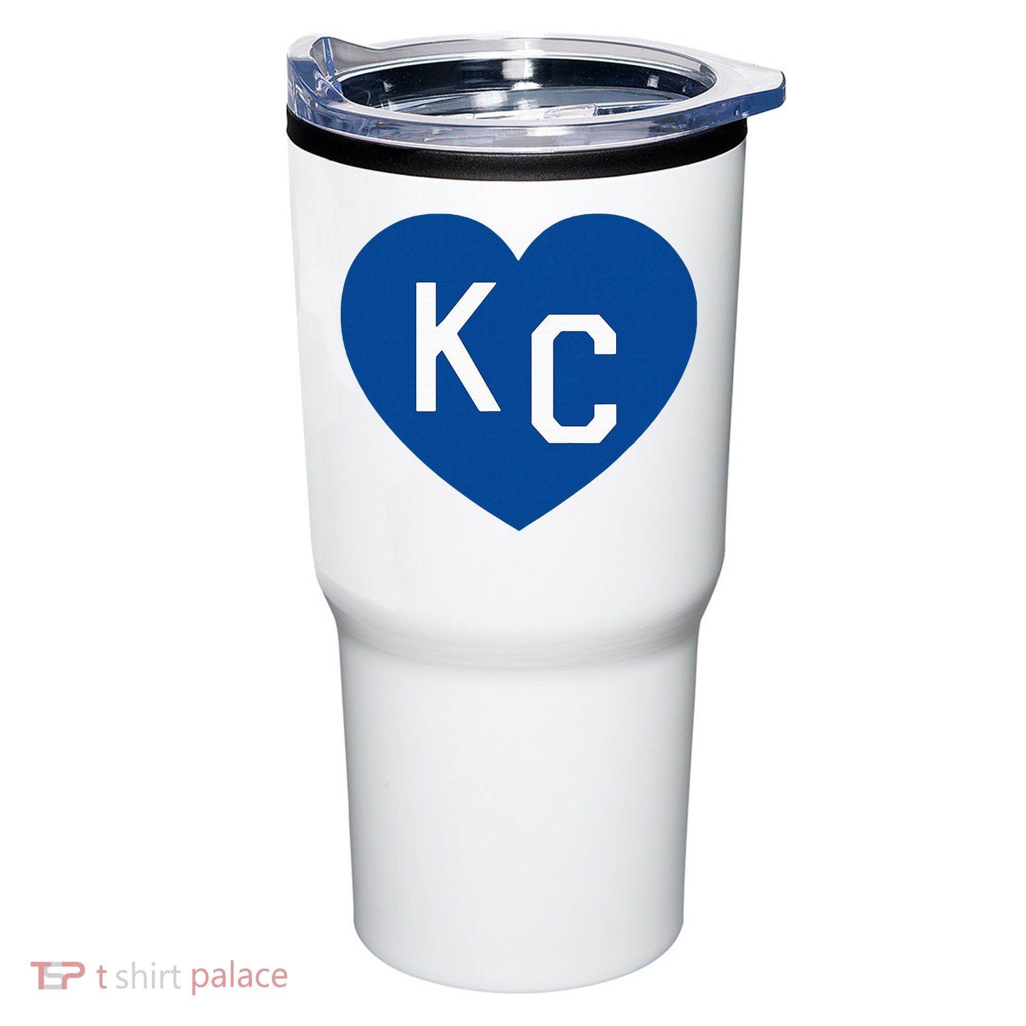 Kc Heart Blue Kansas City Tumbler