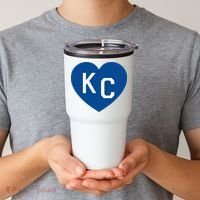 Kc Heart Blue Kansas City Tumbler thumb 2