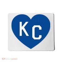 Kc Heart Blue Kansas City Mousepad thumb 0