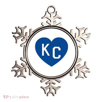 Kc Heart Blue Kansas City Ornament