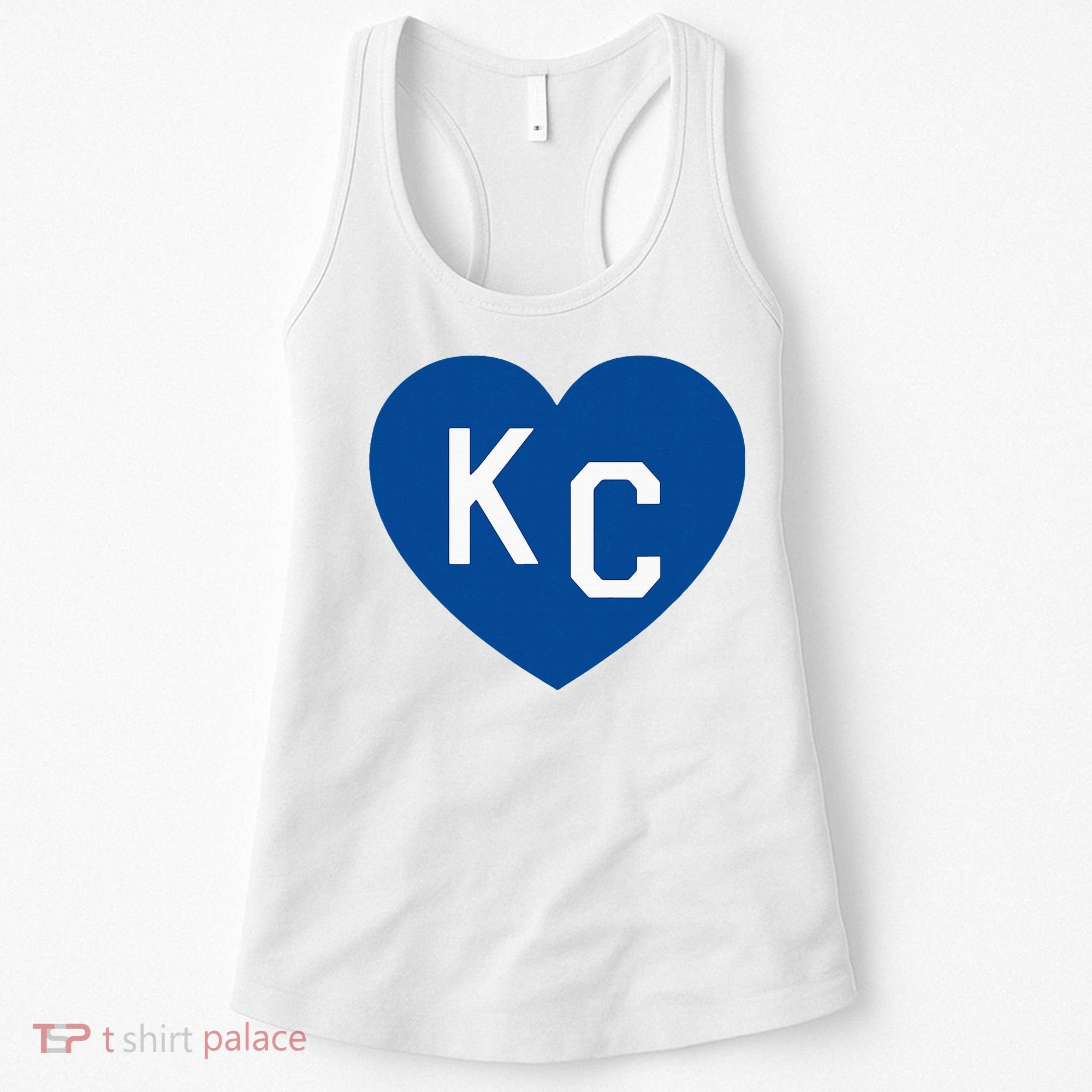 Kc Heart Blue Kansas City Women's Tank Top