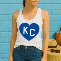 Kc Heart Blue Kansas City Women's Tank Top thumb 2