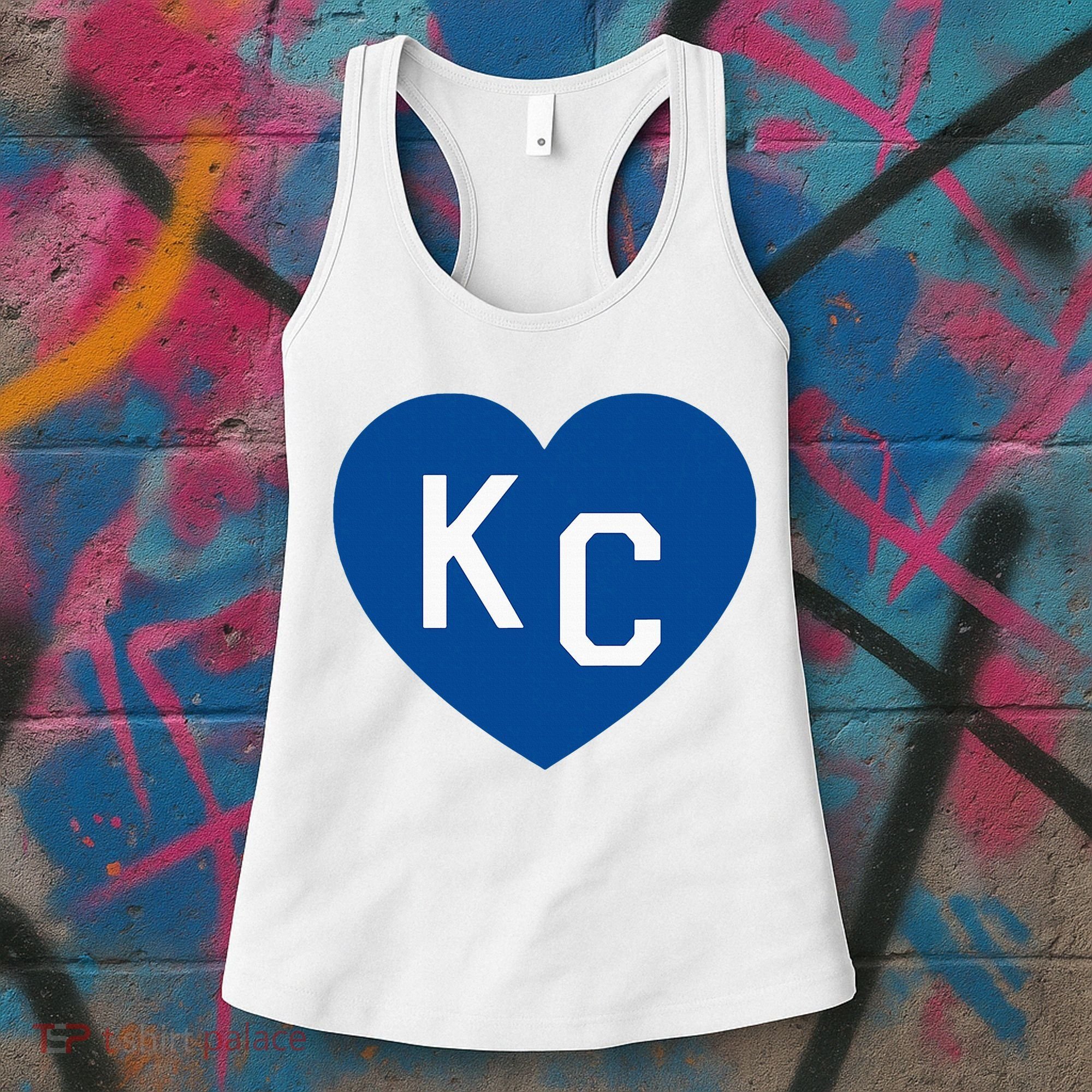 Kc Heart Blue Kansas City Women's Tank Top