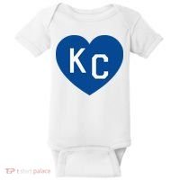 Kc Heart Blue Kansas City Baby Bodysuit thumb 0
