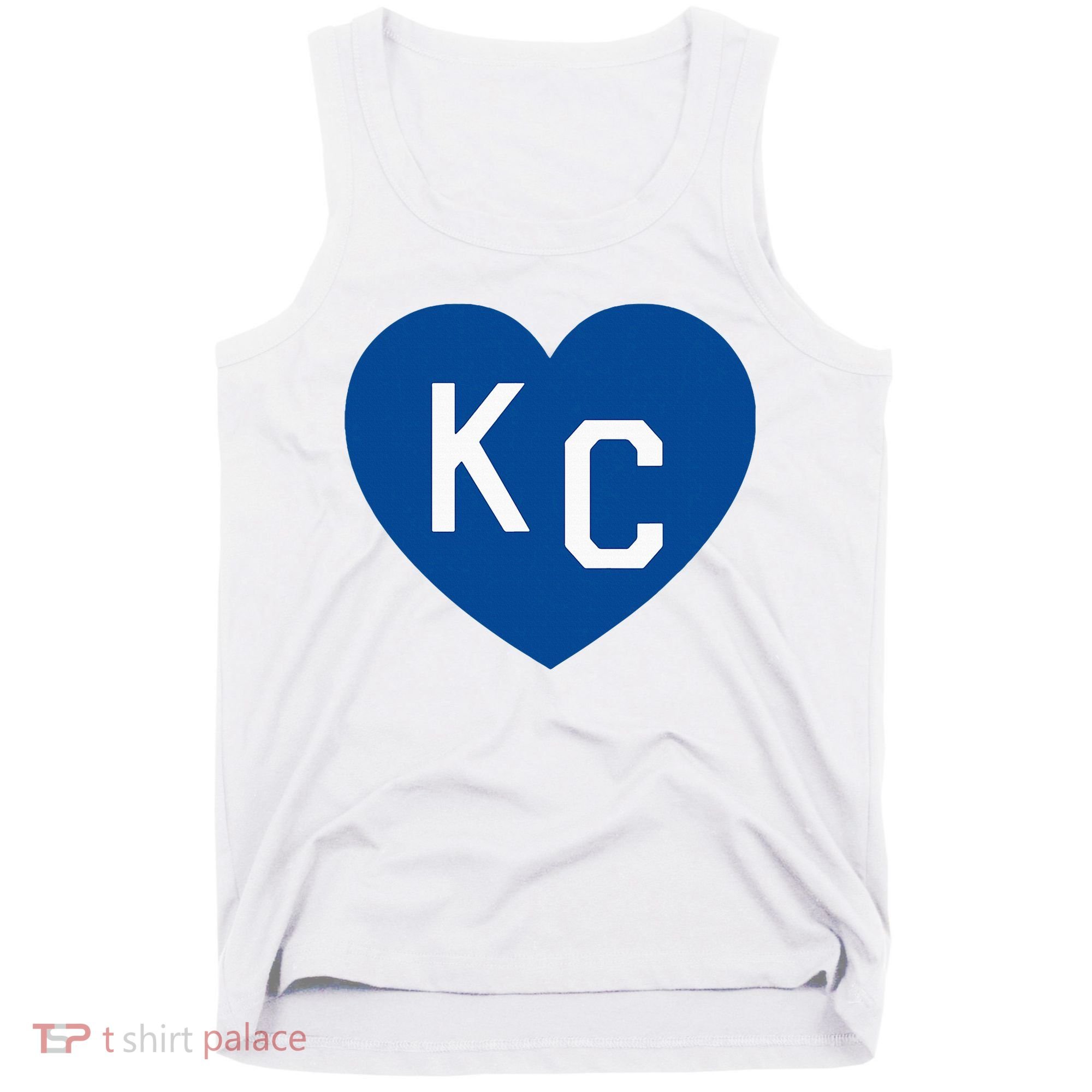 Kc Heart Blue Kansas City Tank Top