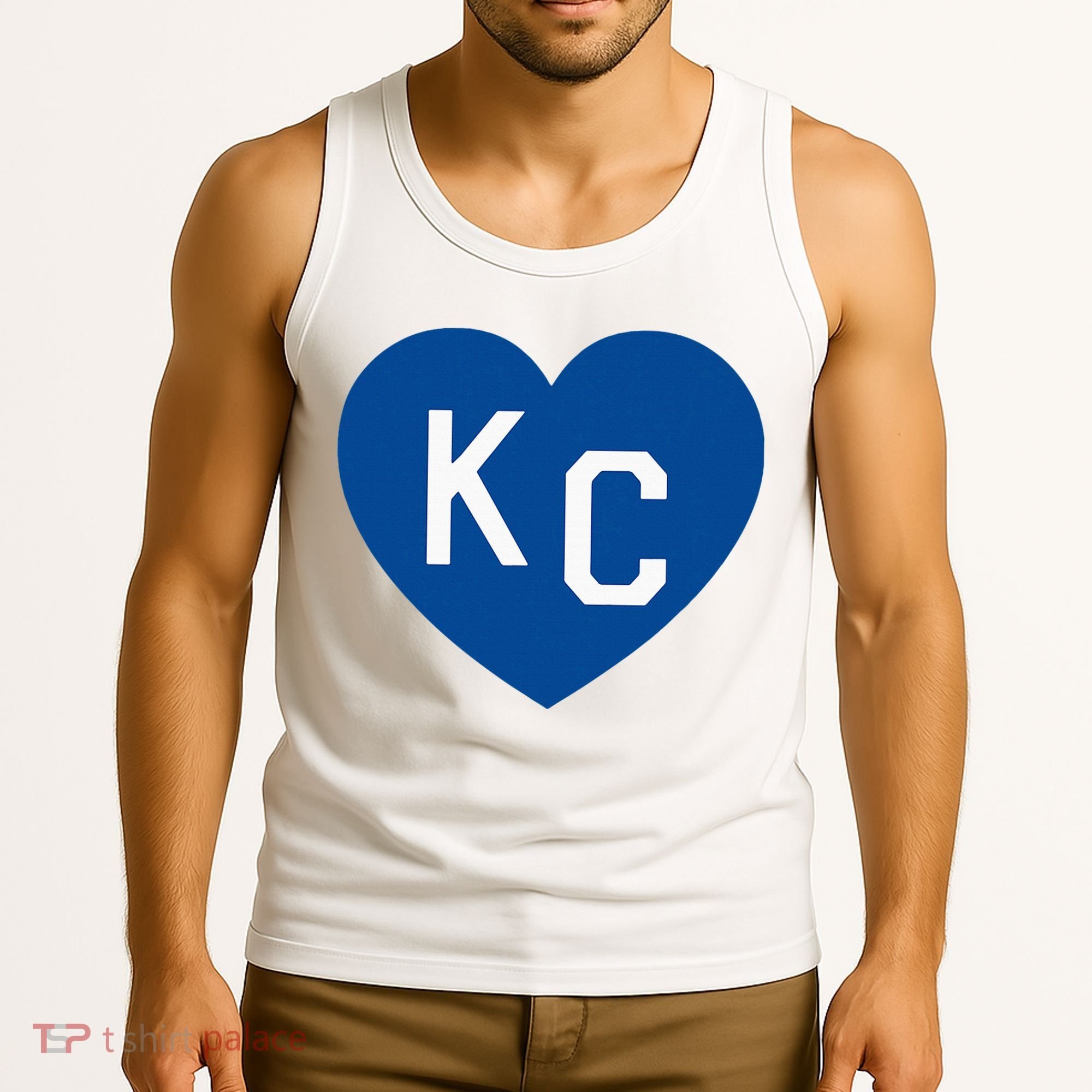 Kc Heart Blue Kansas City Tank Top