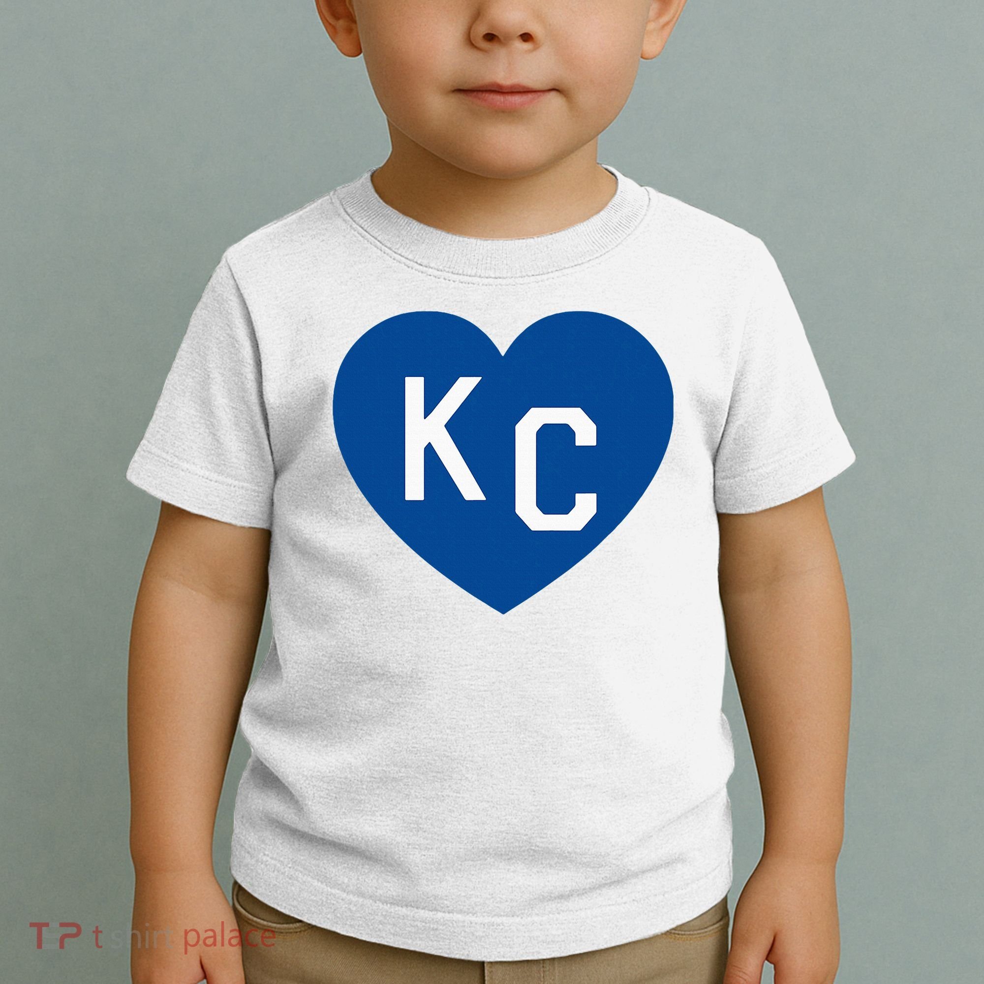 Kc Heart Blue Kansas City Toddler T-Shirt