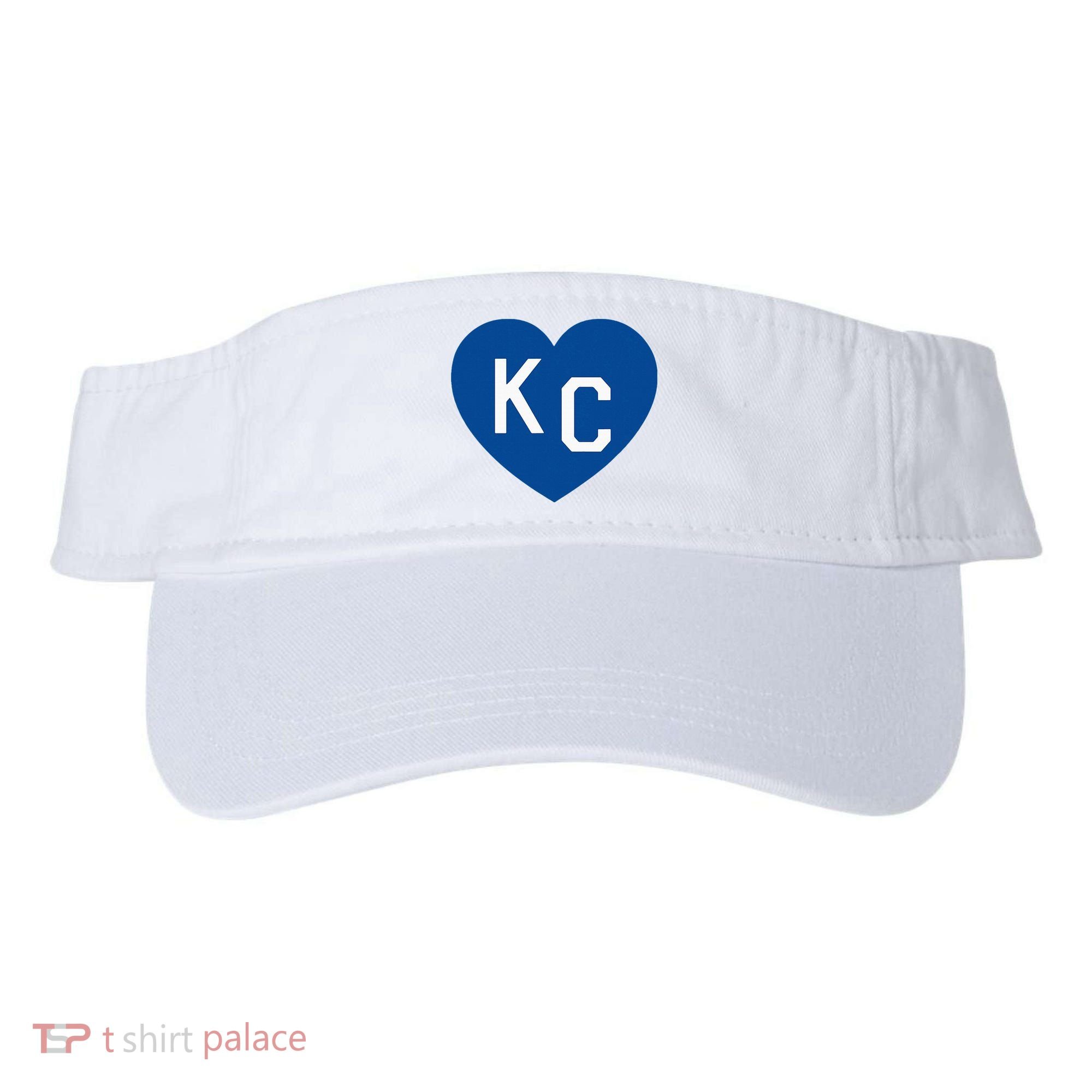 Kc Heart Blue Kansas City Visor