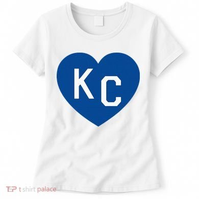 Kc Heart Blue Kansas City Women's T-Shirt