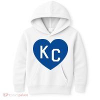 Kc Heart Blue Kansas City Kids Hoodie thumb 0