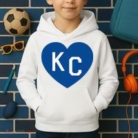 Kc Heart Blue Kansas City Kids Hoodie thumb 2