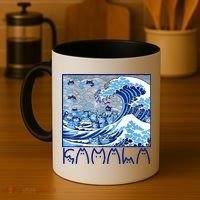 Kamala Harris Blue Cats Wave Funny Cat Coffee Mug thumb 4