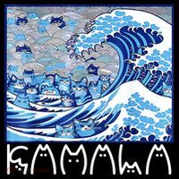 Kamala Harris Blue Cats Wave Funny Cat Ornament thumb 1