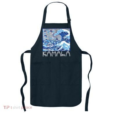 Kamala Harris Blue Cats Wave Funny Cat Apron