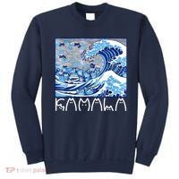 Kamala Harris Blue Cats Wave Funny Cat Sweatshirt thumb 0