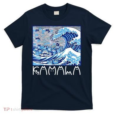 Kamala Harris Blue Cats Wave Funny Cat T-Shirt