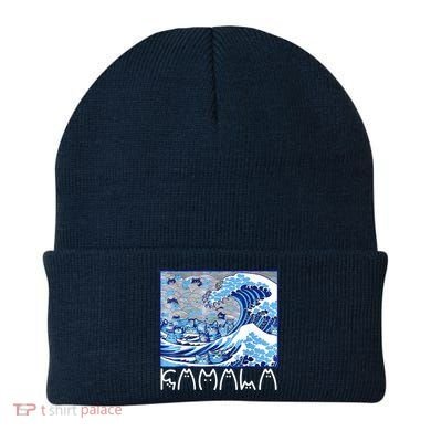 Kamala Harris Blue Cats Wave Funny Cat Beanie