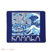 Kamala Harris Blue Cats Wave Funny Cat Mousepad thumb 0