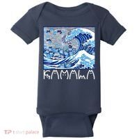 Kamala Harris Blue Cats Wave Funny Cat Baby Bodysuit thumb 0