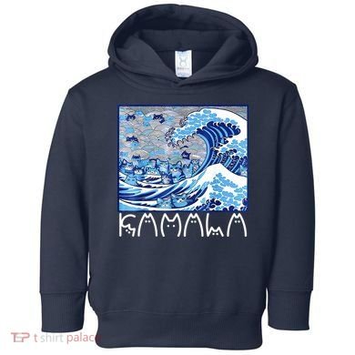 Kamala Harris Blue Cats Wave Funny Cat Toddler Hoodie