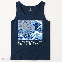 Kamala Harris Blue Cats Wave Funny Cat Tank Top thumb 2