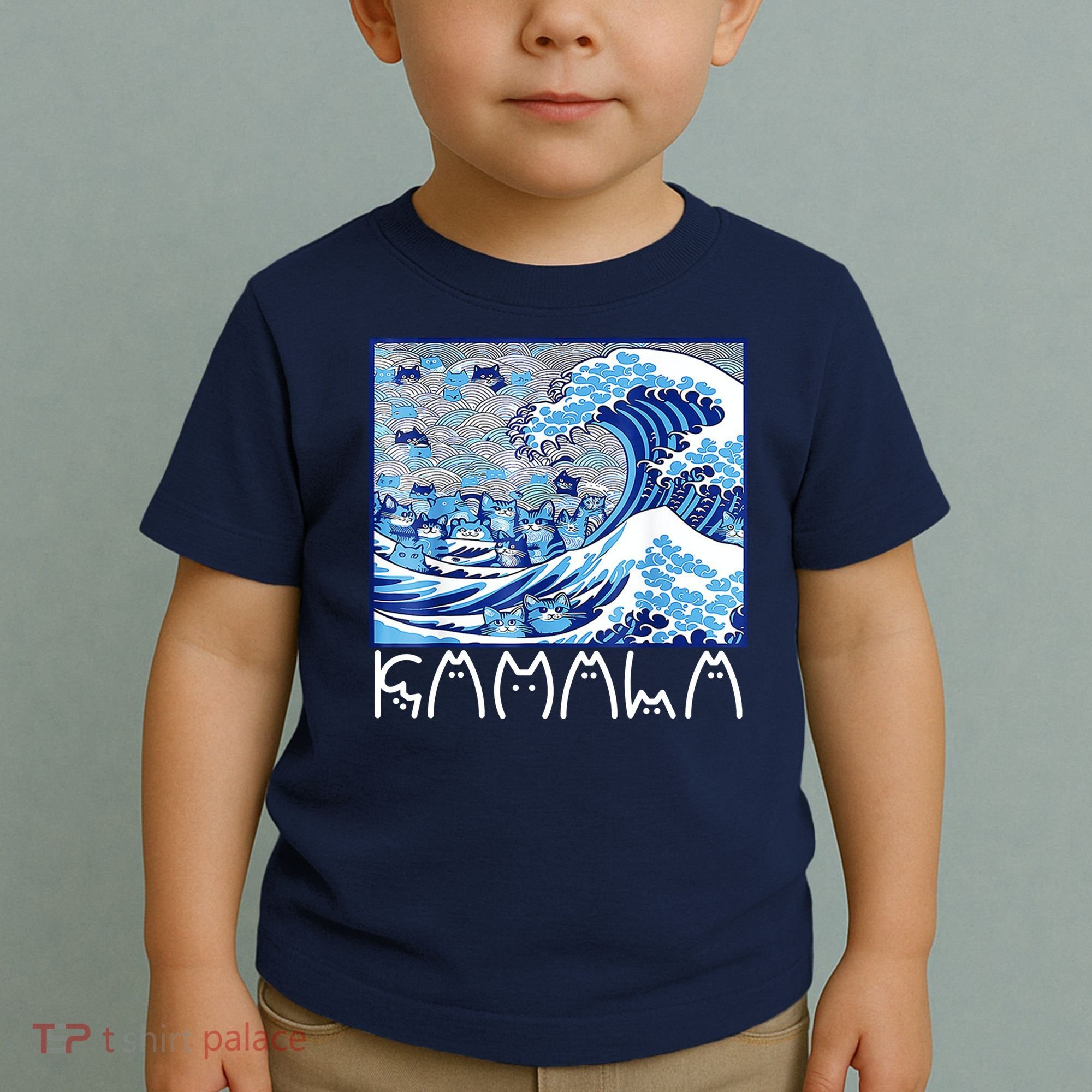 Kamala Harris Blue Cats Wave Funny Cat Toddler T-Shirt