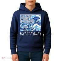 Kamala Harris Blue Cats Wave Funny Cat Kids Hoodie thumb 4