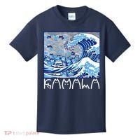 Kamala Harris Blue Cats Wave Funny Cat Kids T-Shirt thumb 0