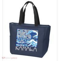 Kamala Harris Blue Cats Wave Funny Cat Tote Bag thumb 3